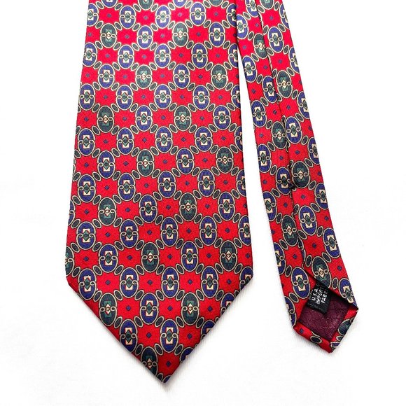 Auc Christian Dior Silk red tie - Picture 4 of 7